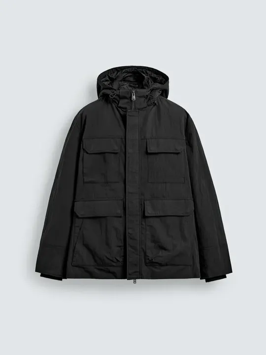 Zara Нейлонова куртка з кишенями, фото 3