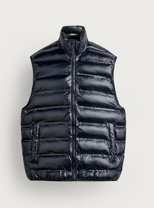 Zara Жилетка, синя, фото 3