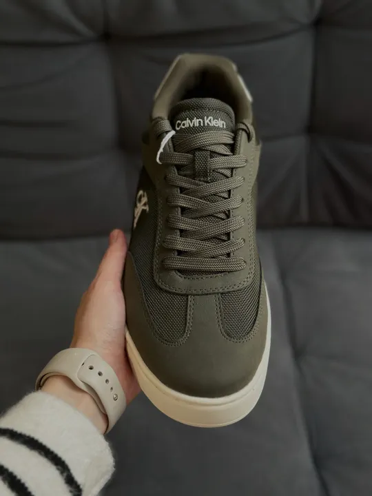 Calvin Klein Кеди кольору хакі, фото 2