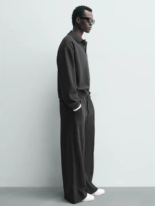 Zara Флісова кофта з коміром, фото 6
