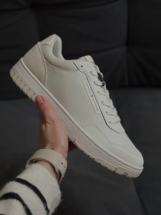 Tommy Hilfiger Класичні кеди, білі, фото 1