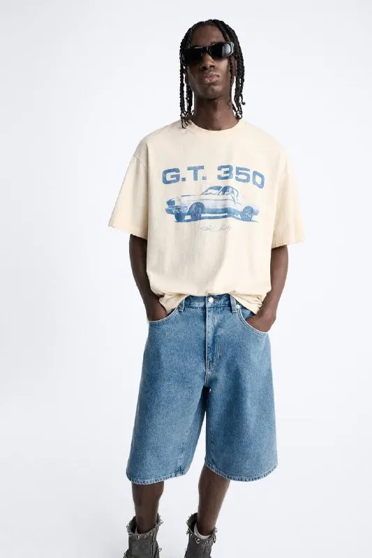 Шорти Zara Baggy short, фото 4