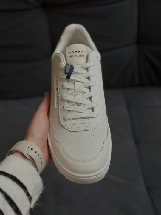 Tommy Hilfiger Класичні кеди, білі, фото 2