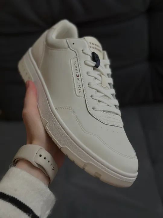 Tommy Hilfiger Класичні кеди, білі, фото 3