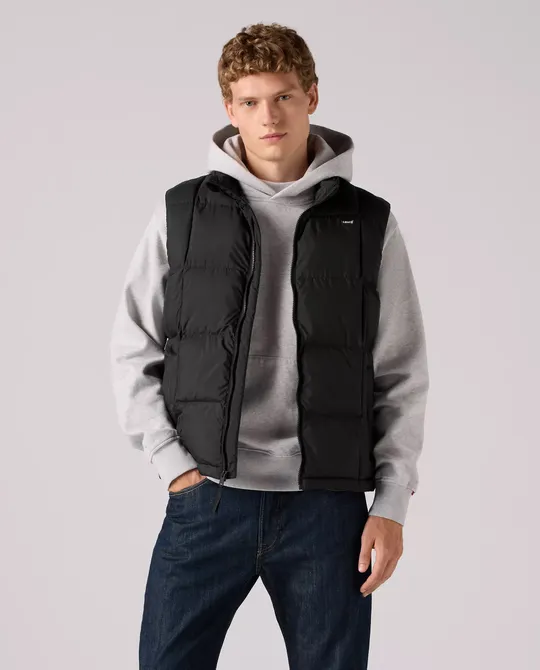 Levi's Утеплена жилетка, чорна, фото 1